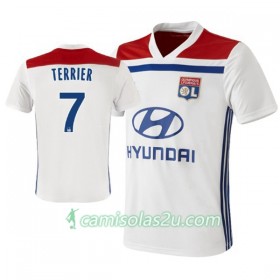 Camisolas de Futebol Olympique Lyonnais Martin Terrier 7 Equipamento Principal 2018/19 Manga Curta